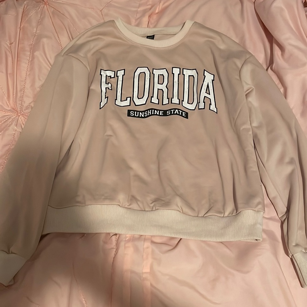 beige florida crewneck
